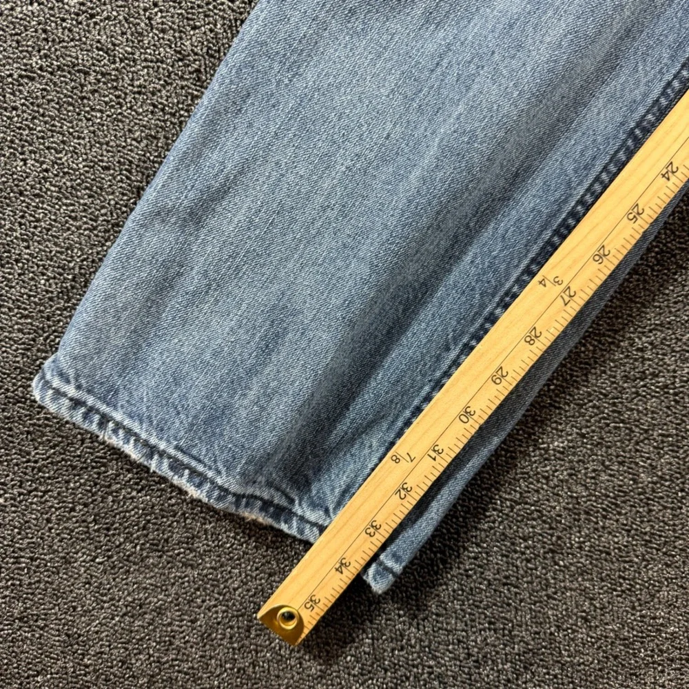 Vintage Y2K Levi's 514 Slim Straight Jeans Men's 36x34 Light Wash‎ Denim Grunge